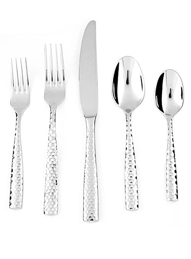 Fortessa Flatware- 20 Piece Set  Lucca Faceted Stainless Steel