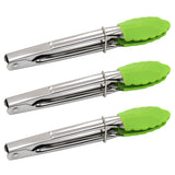 RMI Stainless Steel Mini Tongs, Plastic Ends YELLOW