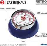 Frieling Zassenhaus Retro Collection Kitchen Timer - Navy Blue