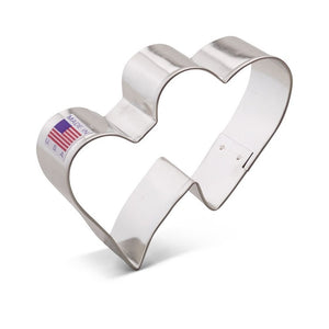 Ann Clark Stainless Steel Cookie Cutter - Double Heart