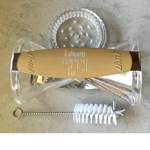 Lemon Poppy Stainless Steel Spiral Slicer