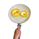 Silicone adjustable "EggXact" egg ring by fusionbrands