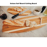 Island Bamboo Solana Surf Board Cutting Board, 23" x 7 1/2"