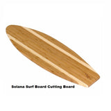 Island Bamboo Solana Surf Board Cutting Board, 23" x 7 1/2"