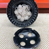 Vintage counter top cast iron string dispenser "Beehive" design 5" x 6.5"