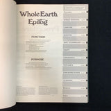 "Whole Earth Epilog" Access to Tools, First Edition Hard Cover Stewart Brand