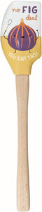 Tovolo Spectrum "Spatulart" "no FIG deal" Silicone Wood Handled, 13"
