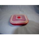 Collapse-It Square, 4 Cup Storage Container-Magenta Base