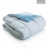 Malouf Reversible Bed in a Bag, King - Pacific/Ash