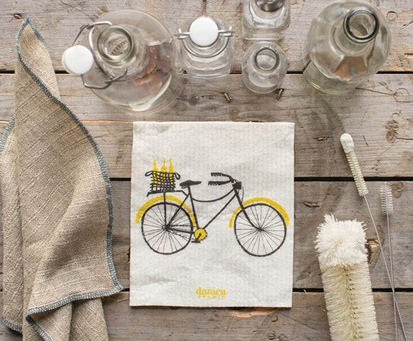 Now Designs Swedish Ecologie Dish Cloth - Bicicletta
