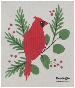 Now Designs Swedish Ecologie Dish Cloth - Forest Cardinals