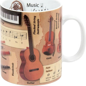 Waechtersbach Ceramic Earthenware, "Music" Mug