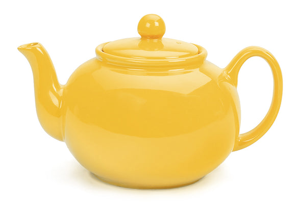 RSVP Stoneware Tea Pot-Yellow