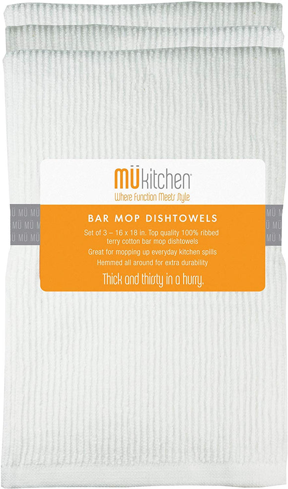 Mukitchen 12 x 12 Microfiber Dishcloth, Nickel - Set of 2