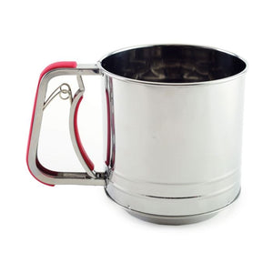 NORPRO Sifter, Polished Stainless Triple Screen, 5 cups, 5" x 5"