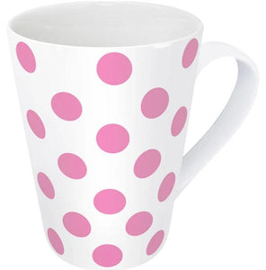 Waechtersbach Ceramic Earthenware, "Pink Polka Dots" Mug