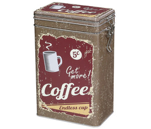 Frieling Coffee Storage Tin with Silicone Seal, 1.1 lbs - Brown