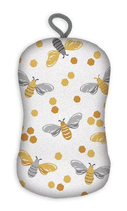 MUkitchen Single Scrub Sponge, 6" - Bee