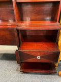 The "Tempo" by "Kent Coffey" Mahogany Queen or King, End tables extend to king