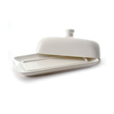 NORPRO Porcelain Butter Dish, White, 7 1/2"