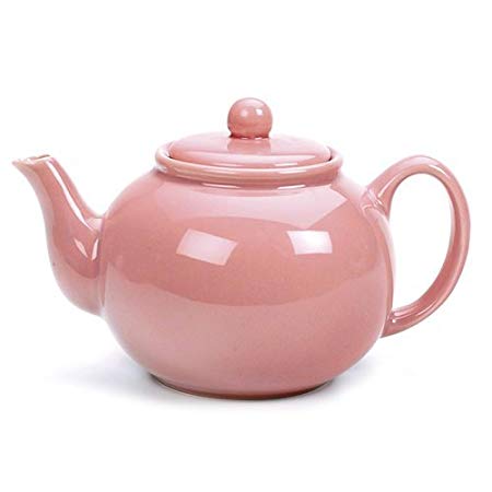 R.S.V.P. Stoneware Teapot-Pink