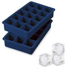 Tovolo Perfect Cube Ice Tray, Set of 2- Deep Indigo
