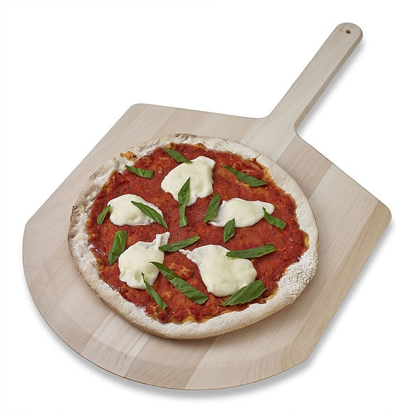 Basswood Curved End Wooden Pizza Peel