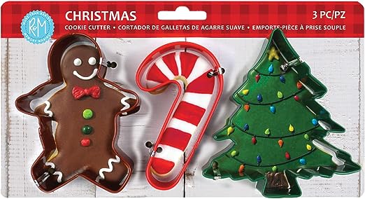 R&M International, Christmas Cookie Cutters, 3 piece