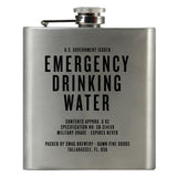 Swag Brewery- "Emergency Drinking Water", 6oz Steel Flask
