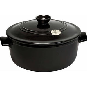 Emile Henry Dutch Oven/Stew Pot 5.5 Qt-Charcoal