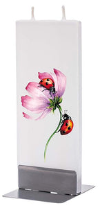Flatyz Candle Pink Flower with Ladybugs