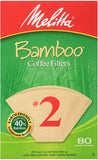 Melitta #4 Cone Filter Paper Bamboo - 80 Count
