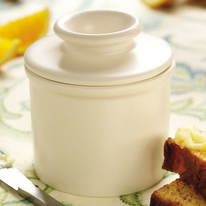 L Tremain The Original Butter Bell Crock-Ivory White