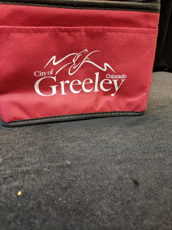 City of Greeley Lunch Bag, Burgandy