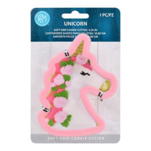 R&M International, Unicorn soft grip Cookie Cutters, 4 1/4"