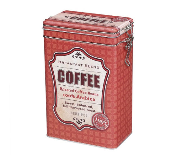 Frieling Coffee Storage Tin with Silicone Seal, 1.1 lbs - Red