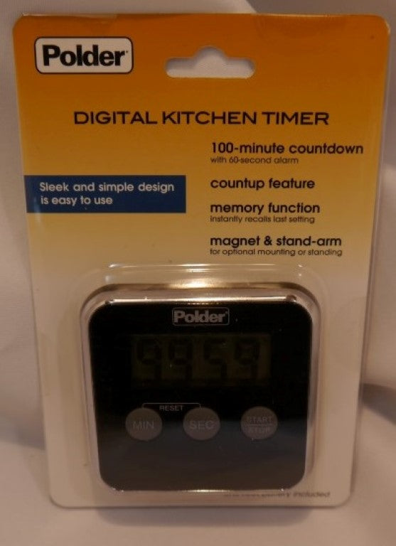 Polder Digital Kitchen Timer-White – Lincoln Park Emporium