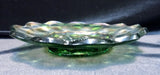 Imperial Carnival Glass, Heavy Grape design, circa 1920, Green Iridescent Scalloped