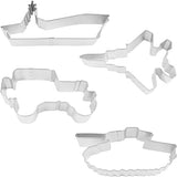 R&M International, Military Vehicles Cookie Cutters, 4 piece set
