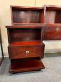 The "Tempo" by "Kent Coffey" Mahogany Queen or King, End tables extend to king