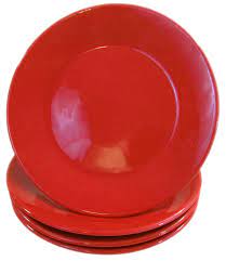 Le Souk Ceramique Salad/Pasta Bowl - Solid Red