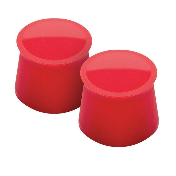 Tovolo Silicone Wine Caps, Set of 2 - Candy Apple Red