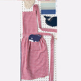 Now Designs Cotton Classic Apron, 27 x 29 - "Gingham Red"