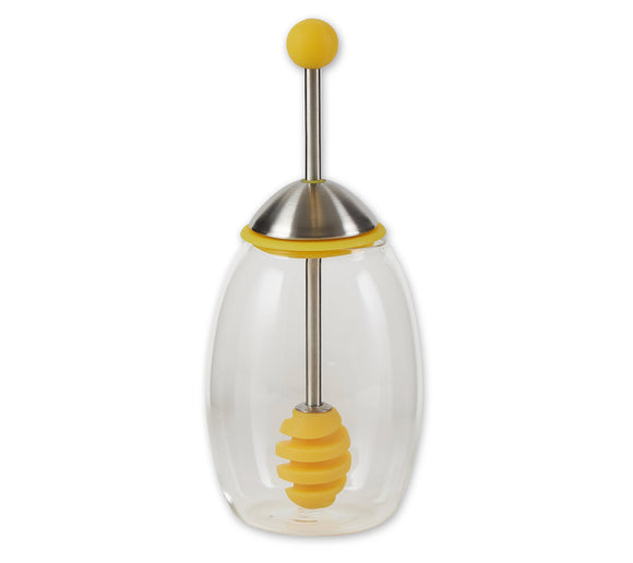 RSVP honey jar with silicone dipper