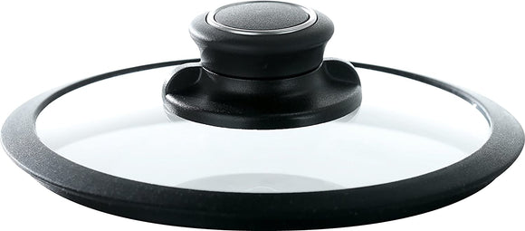 Frieling Black Cube Glass Lid with Adjustable Vented Knob - 8