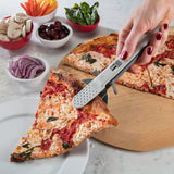 Hutzler Gourmac Pizza Slice and Serve, Stainless Steel, White, Green, Red