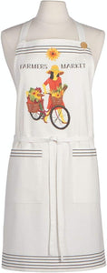 Now Designs Soft Cotton Apron, 32 x 28 - "Farmers Market"