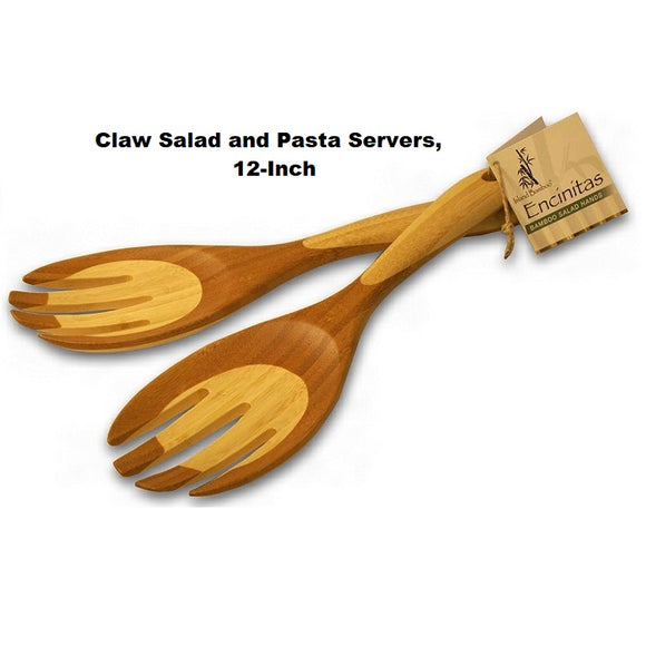 Island Bamboo Claw Salad and Pasta Servers - Bamboo