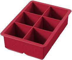 Tovolo King Cube Ice Tray RED, six 2
